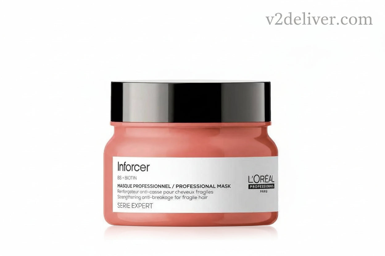 L’Oréal Professionnel Inforcer Strengthening Hair Mask 250g | Vit. B6 & Biotin Repair for Weak, Damaged Hair V2deliver.com