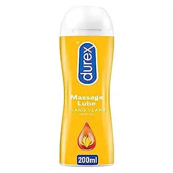 Durex Sensual Massage & Lubricant Gel 200ml | 2-in-1 Lube for Intimacy & Body Massage | Safe for Men & Women