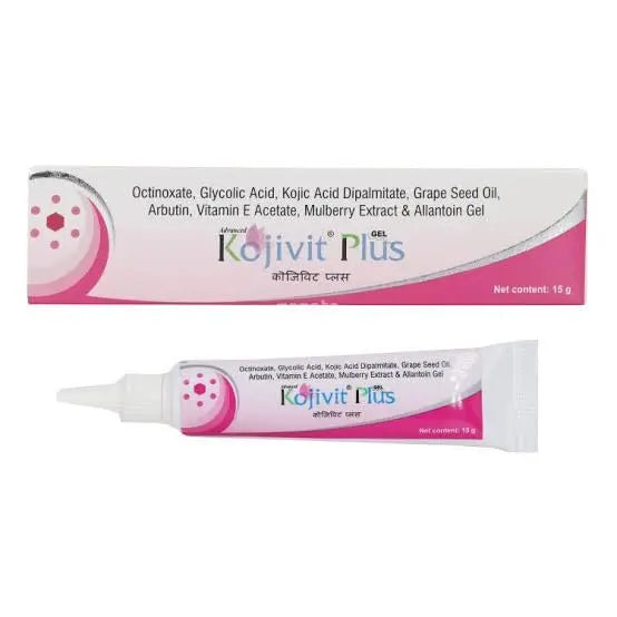 Kojivit Plus Gel 15gm | Advanced Skin Tone Lightening Gel with Kojic Acid, Arbutin & Vitamin C