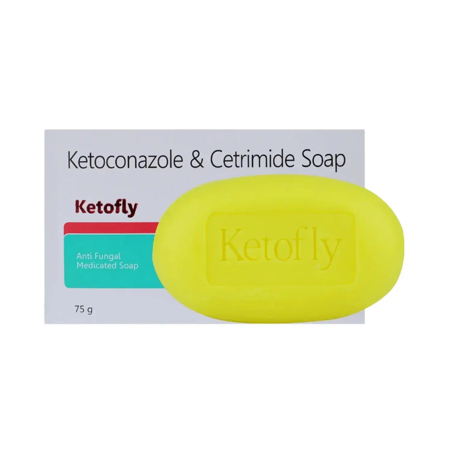 Ketofly Soap – Pack of 2 (75gm Each) | Ketoconazole & Cetrimide Medicated Soap for Fungal Infections V2deliver.com