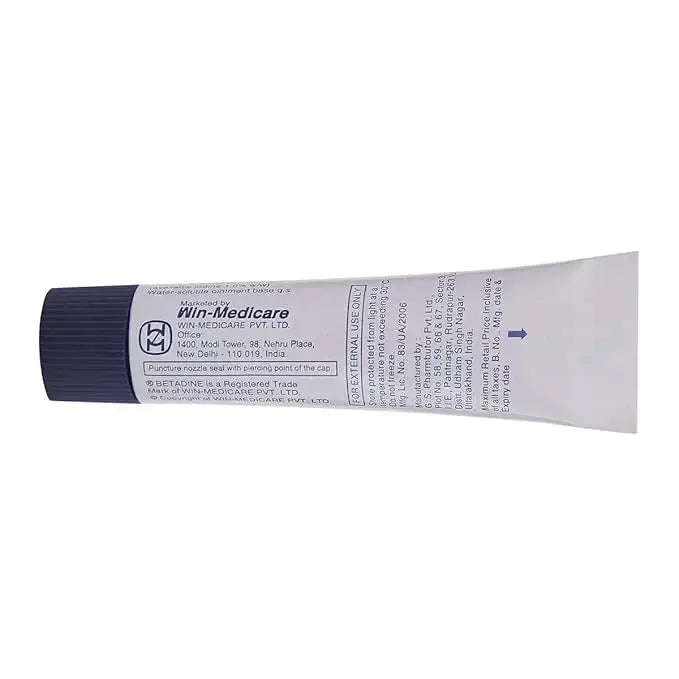 Betadine 10% Ointment 20gm (Pack of 2)| Antiseptic Wound Care with Povidone-Iodine | Prevents Infection & Promotes Healing V2deliver.com