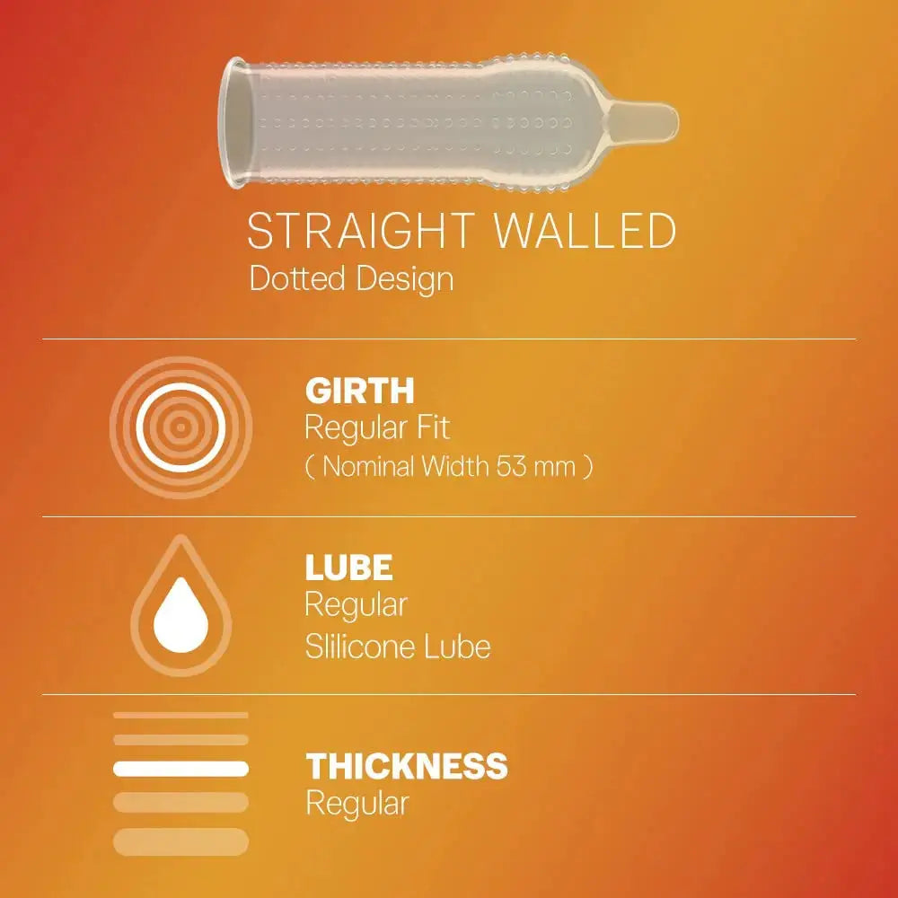 Durex Extra Dotted Condoms for Men β Ribbed & Dotted | 10 Count (Pack of 3) V2deliver.com