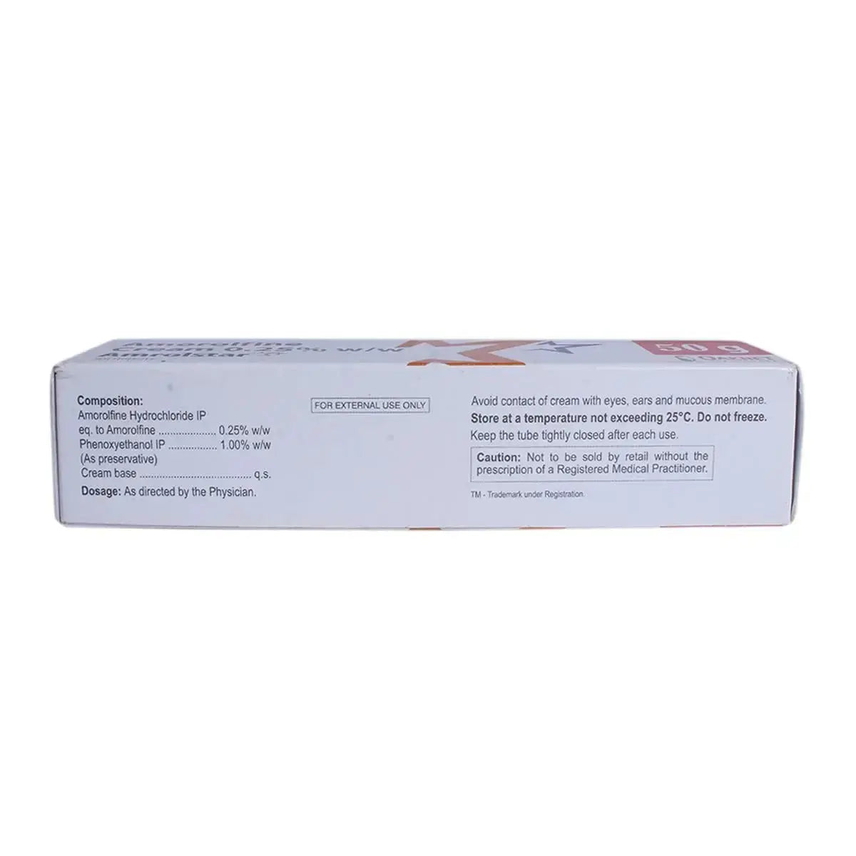 Amrolstar Cream 30g | Anti-Fungal Cream with Amorolfine for Fungal Skin Infections V2deliver.com