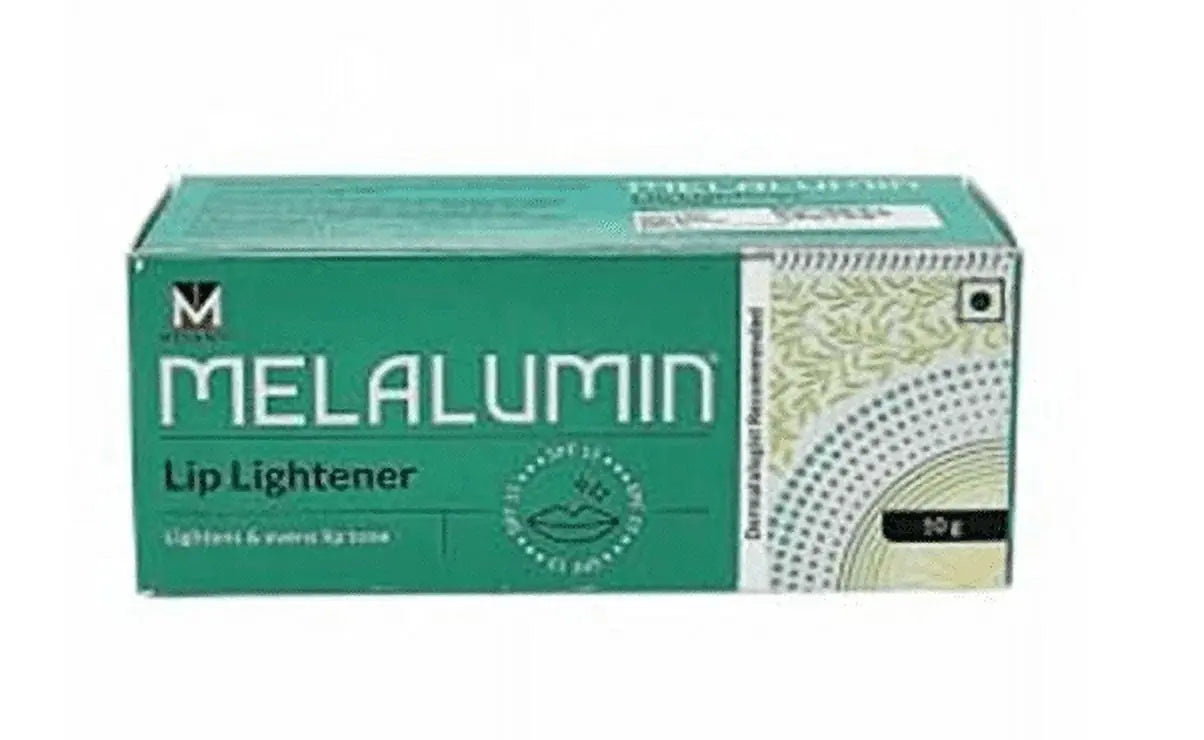 Melalumin Lip Smoothening Balm 10g | SPF 15 Glossy Finish | For Pigmented & Dry Lips | Daily Lip Protection