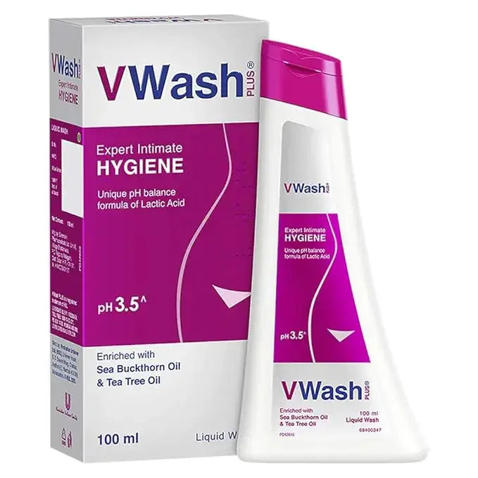 VWash Intimate Hygiene Wash for Women – 100ml (Pack of 2) | pH Balanced Daily Feminine Care V2deliver.com