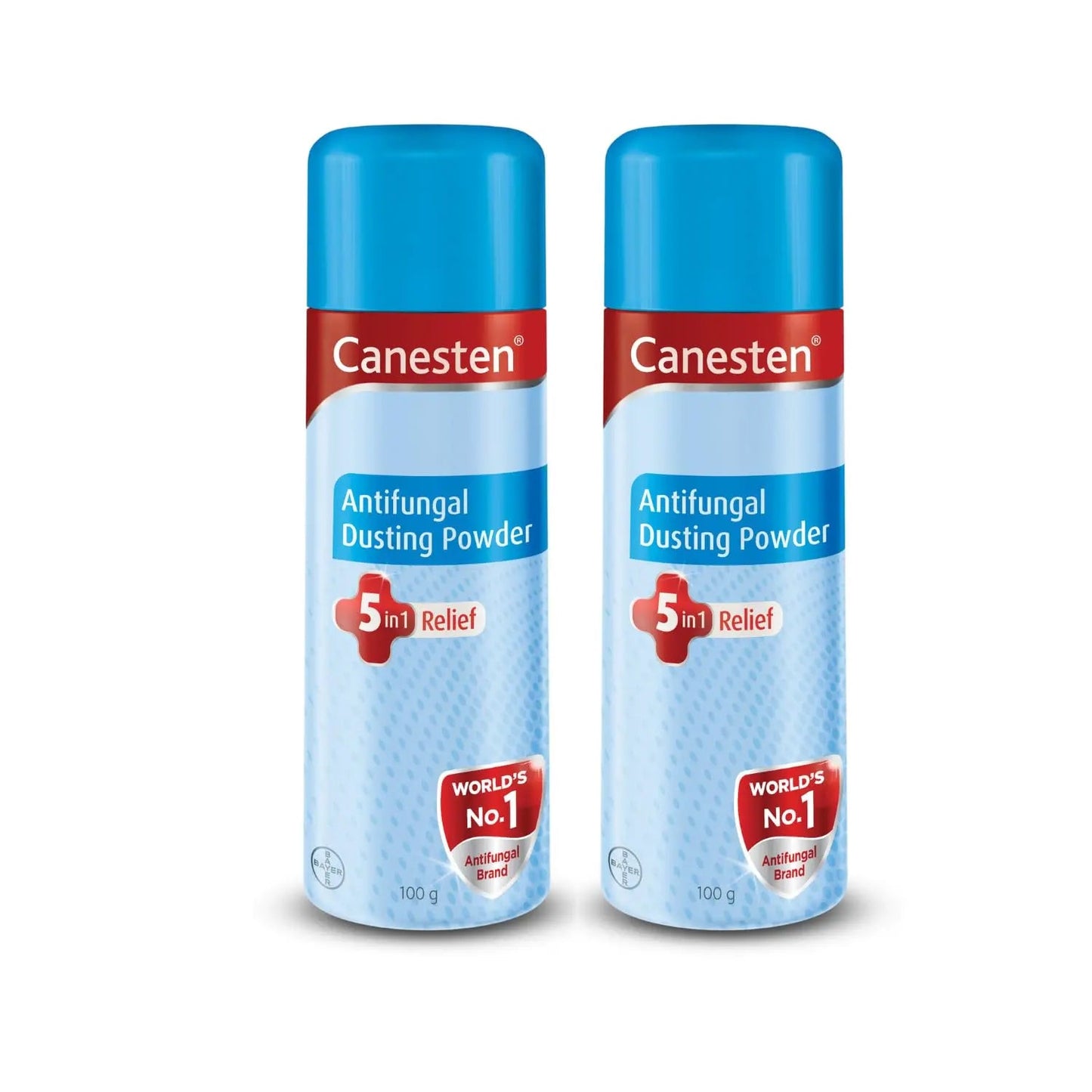 Canesten Dusting Powder 100g Pack of 2 | Antifungal Powder for Prickly Heat, Itching & Redness Relief