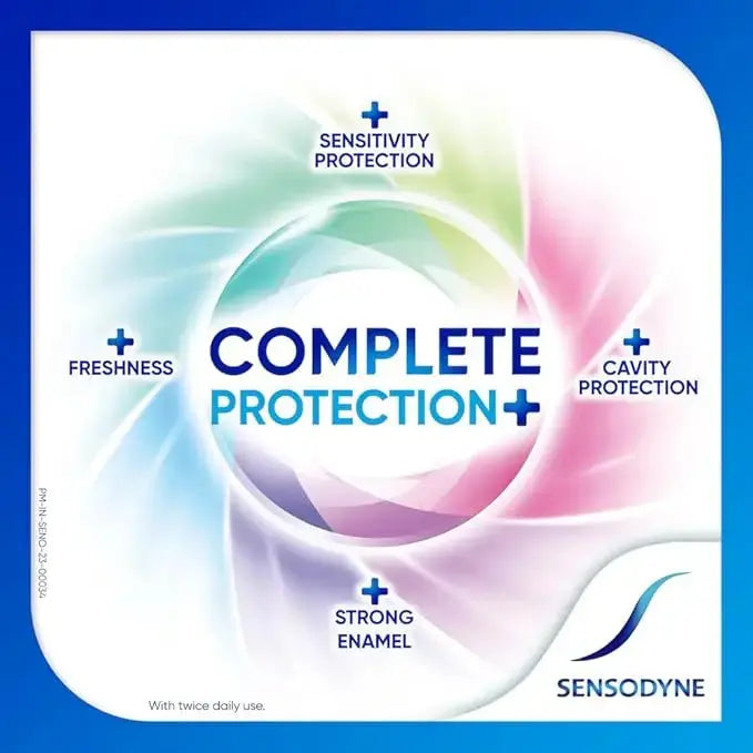 Sensodyne Complete Protection+ Mouthwash – 100ml (Pack of 2) | All-in-One Mouthwash for Sensitivity Relief, Strong Teeth & Fresh Breath V2deliver.com