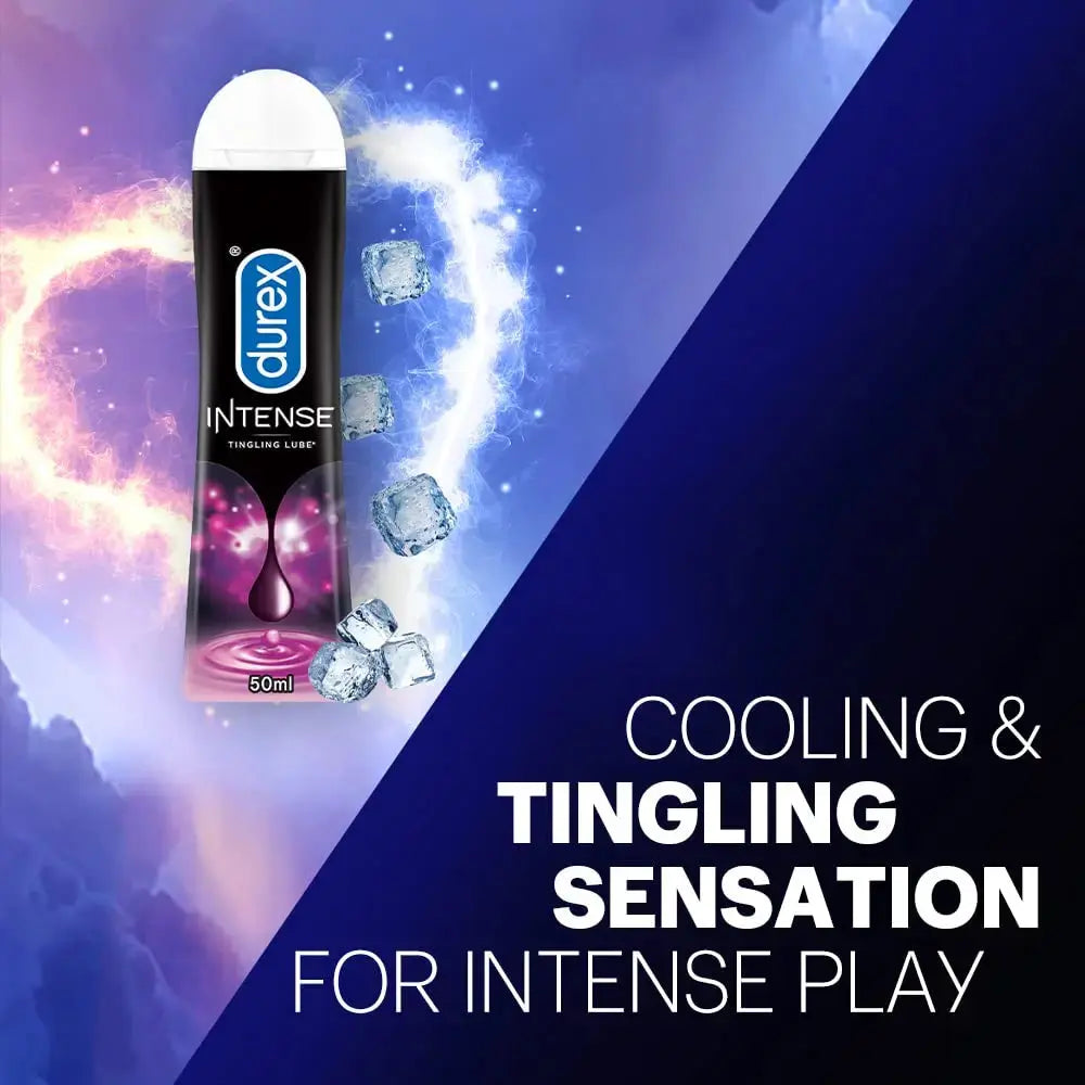 Durex Intense Lubricant Gel 50ml (Pack of 2) | Water-Based Personal Lube for Men & Women V2deliver.com