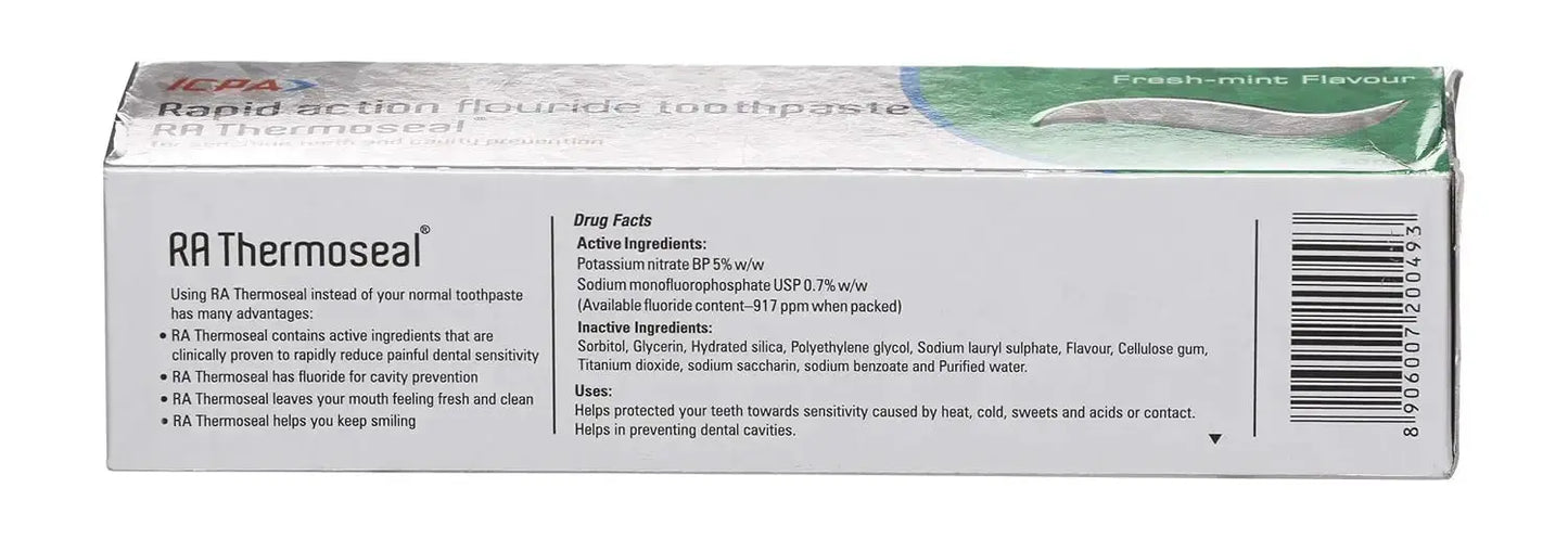 Thermoseal RA Toothpaste 100gm | Anti-Sensitivity & Gum Care Dental Paste with Potassium Nitrate V2deliver.com