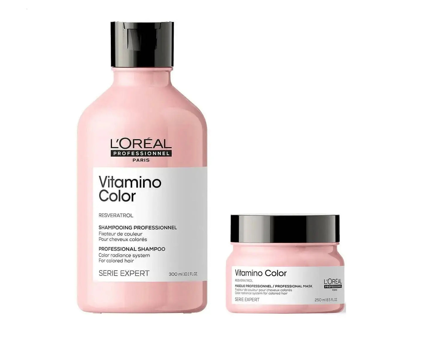L’Oréal Serie Expert Vitamino Color Duo – Shampoo 10.1 oz & Masque 8.4 oz | Color Protection Hair Care Set V2deliver.com