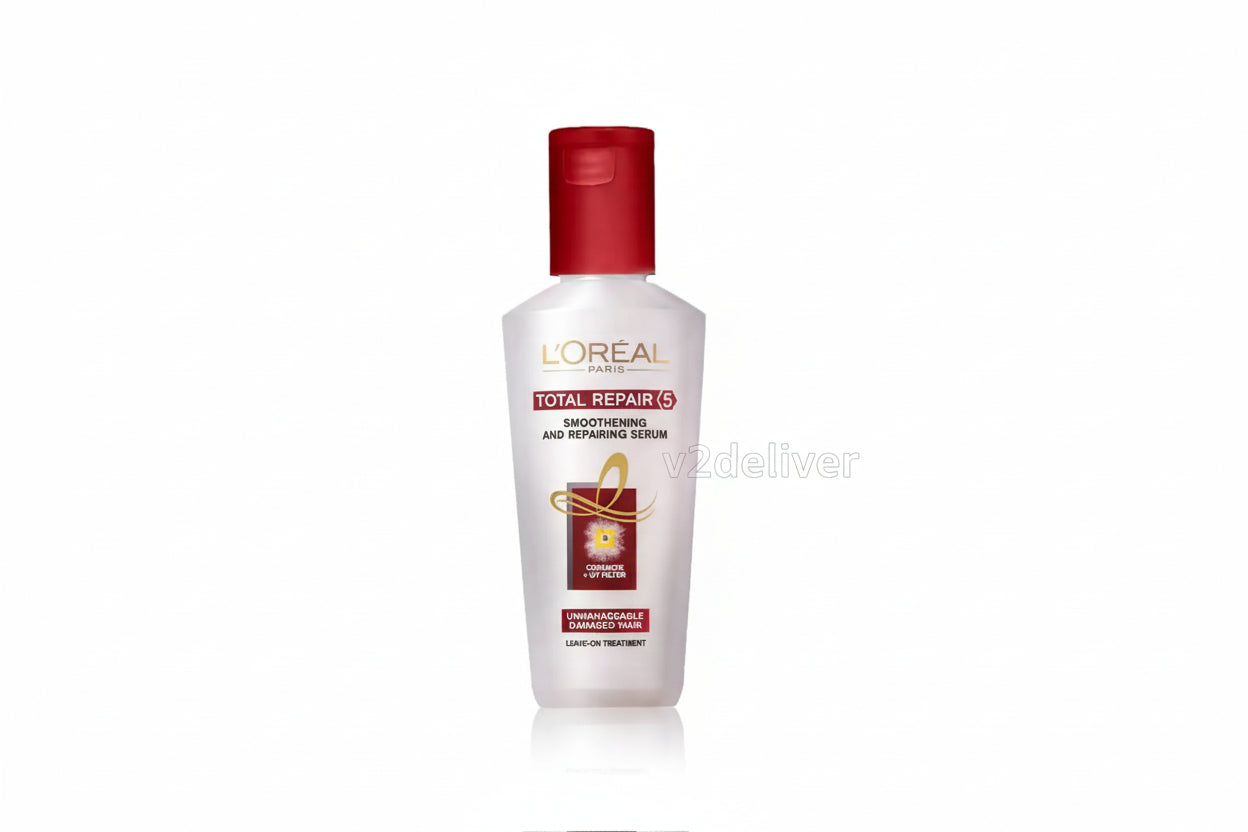 L’Oreal Paris Total Repair 5 Hair Serum (80ml) | Pro-Keratin + Ceramide | For Damaged, Weak & Dry Hair V2deliver.com
