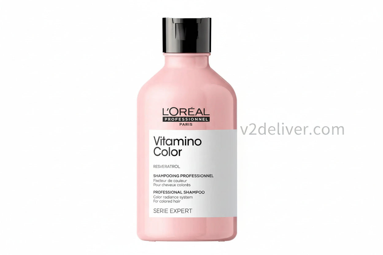 L'Oréal Professionnel Vitamino Color Shampoo 10.1 oz | Color-Protecting, Shine-Enhancing Hair Cleanser with Resveratrol V2deliver.com