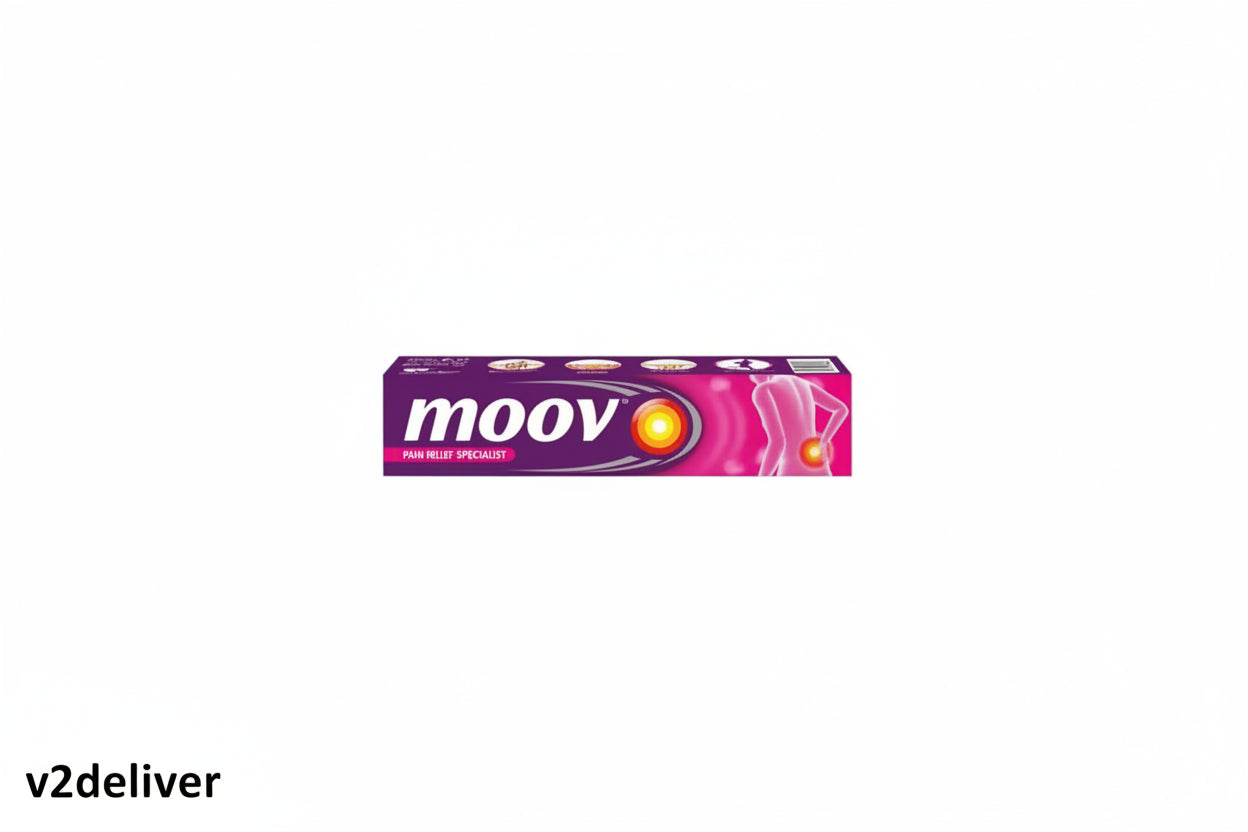 Moov Fast Pain Relief Cream 50g (Pack of 2) | Ayurvedic Pain Relief for Back, Muscle, Joint & Knee Pain V2deliver.com