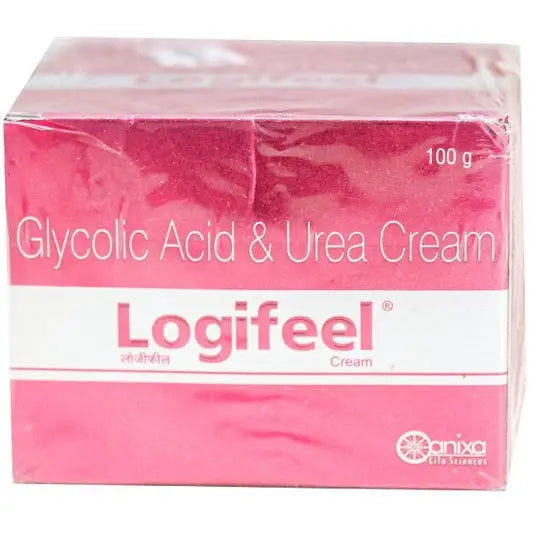 Logifeel Cream 100g – Glycolic Acid & Urea Based Skin Moisturizer | Pack of 1