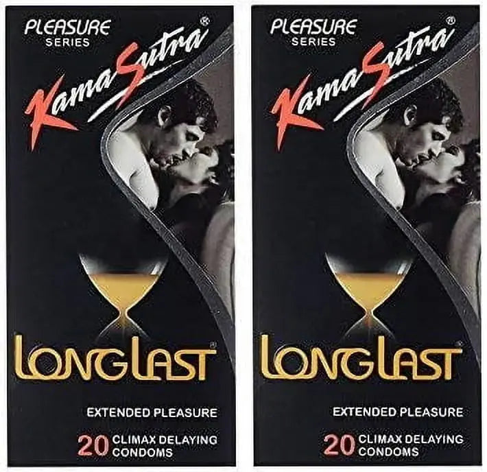 Kamasutra Longlast Condoms β Extended Pleasure with Climax Control | Pack of 40 V2deliver.com