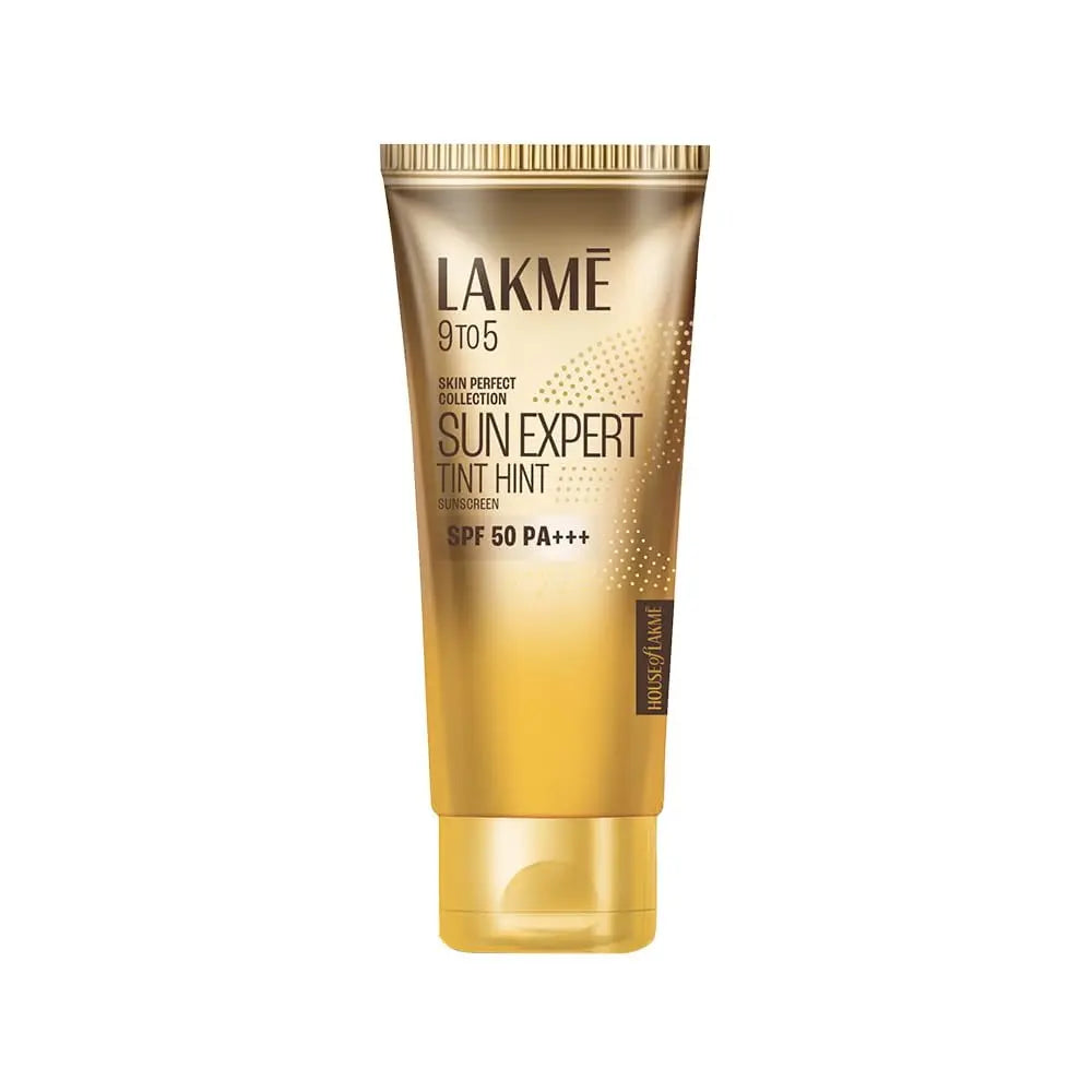 Lakmé Sun Expert Tinted Cream Sunscreen 50 SPF PA+++ – 100 g | Cucumber & Lemongrass Extracts | Broad-Spectrum UV Protection
