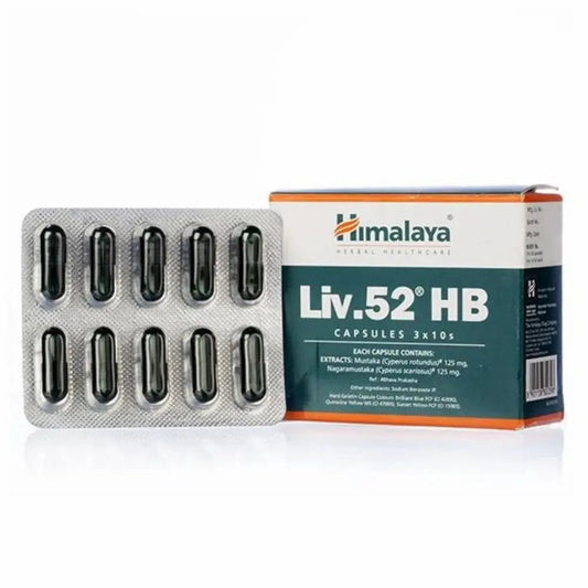 Himalaya Liv.52 HB Capsules 30s | Liver Support for Hepatitis B Management | Herbal Hepatoprotective Formula