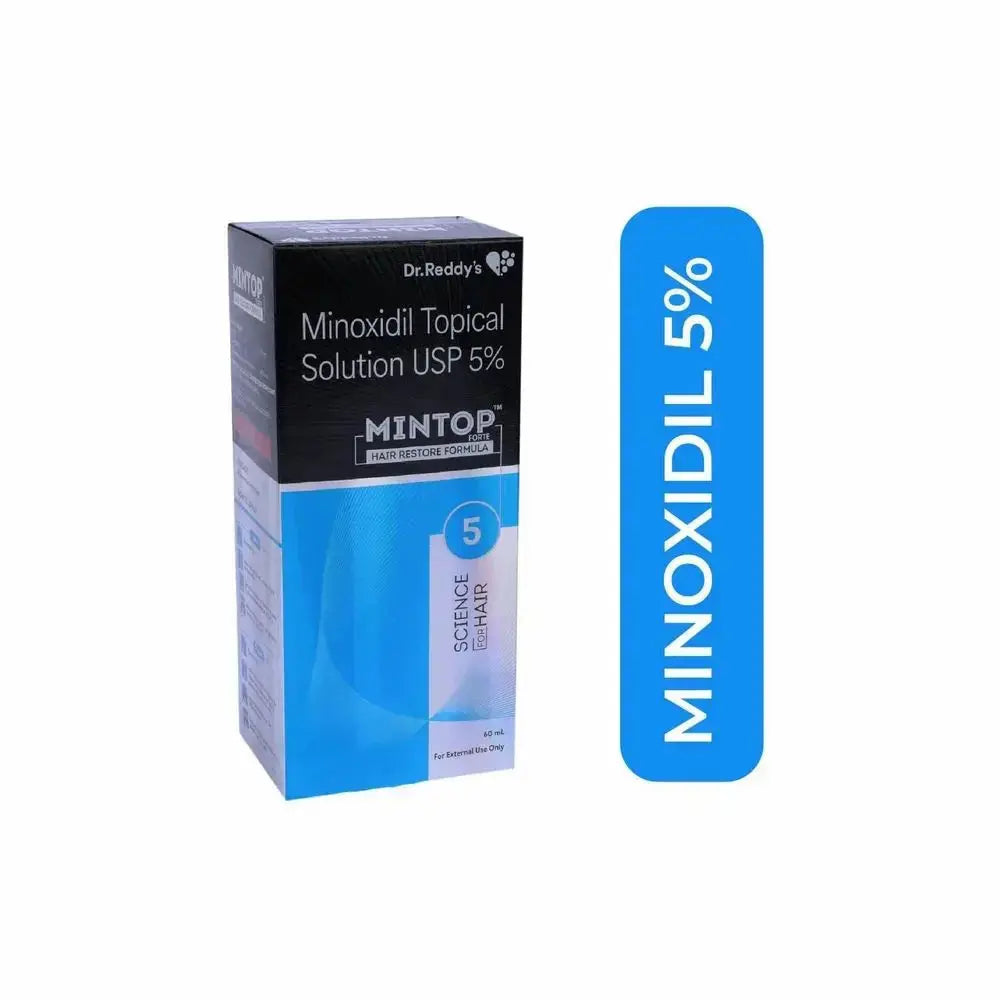 Mintop Forte 5% Minoxidil Topical Solution 60ml | Hair Regrowth Treatment for Men & Women V2deliver.com