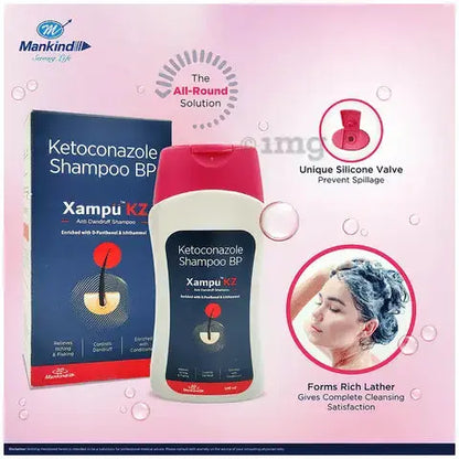 Xampu KZ Anti Dandruff Shampoo 100ml – Herbal Formula for Flake-Free, Healthy Scalp V2deliver.com