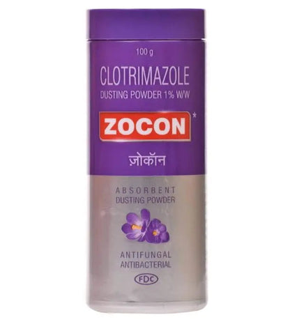 Zocon 1% Dusting Powder – 100g | Antifungal Body Powder for Itching, Ringworm, and Fungal Infections