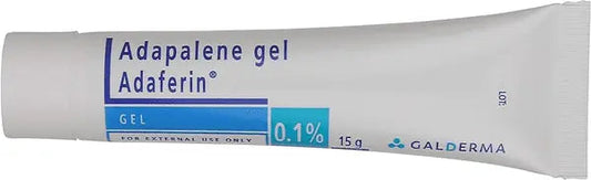 Adaferin Adapalene Gel 0.1% – 15g (Pack of 2) | Retinoid Acne Treatment for Face, Blackheads & Clogged Pores