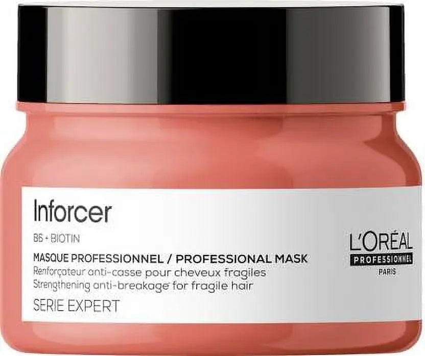 L’Oréal Professionnel Inforcer Strengthening Hair Mask 250g | Vit. B6 & Biotin Repair for Weak, Damaged Hair