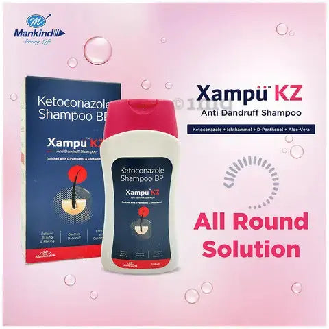Xampu KZ Anti Dandruff Shampoo 100ml – Herbal Formula for Flake-Free, Healthy Scalp V2deliver.com