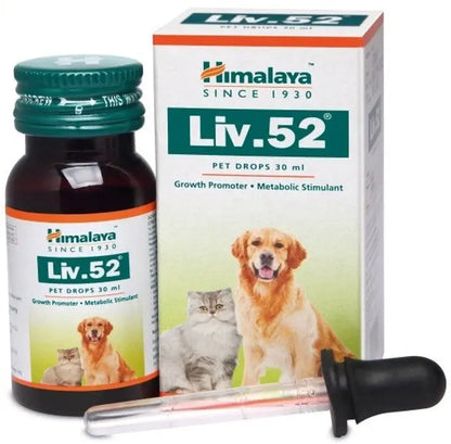 Himalaya Liv.52 Pet Drops – Pack of 2 (30ml Each) | Liver Support for Dogs & Cats | Appetite & Recovery Tonic