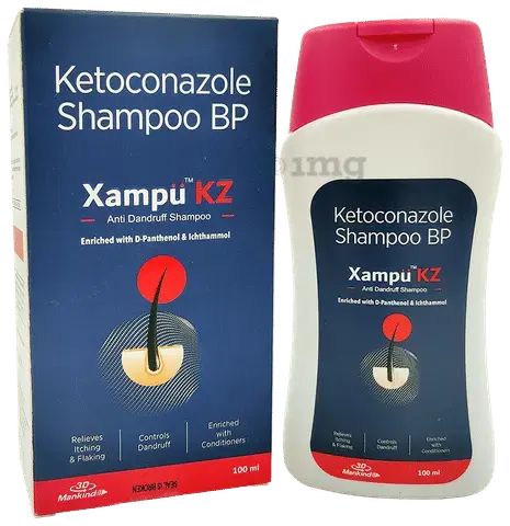 Xampu KZ Anti Dandruff Shampoo 100ml – Herbal Formula for Flake-Free, Healthy Scalp V2deliver.com