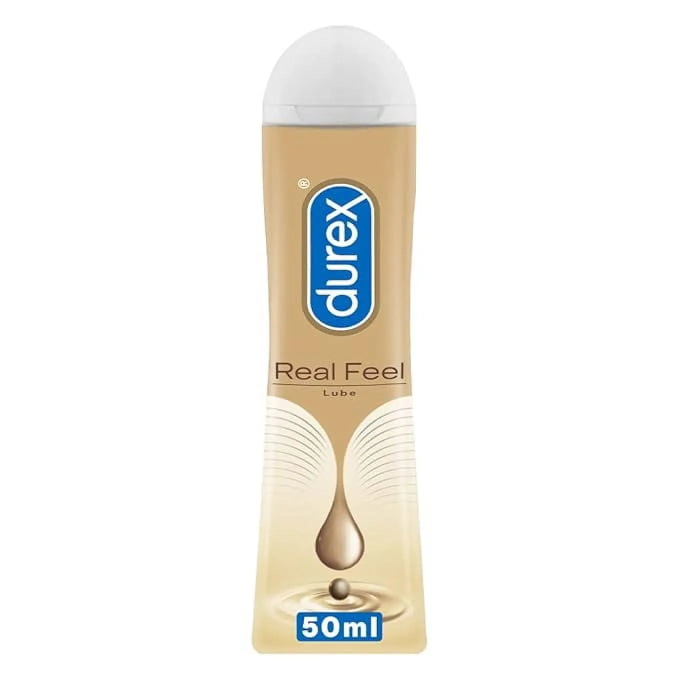 Durex Real Feel Lubricant 50ml (Pack of 2) | Long-Lasting Non-Greasy Silicone-Based Lube