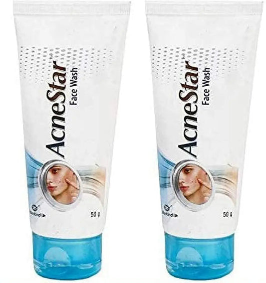 Acnestar Mankind Unisex Face Wash – 50g (Pack of 2) | Oil Control & Anti-Acne Cleanser for Oily & Acne-Prone Skin
