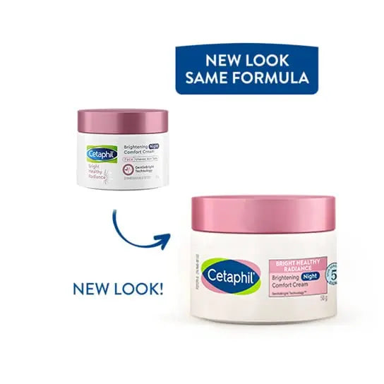 Cetaphil Brightening Day and Night Cream Combo | 50 ml Each | Even Tone & Skin Radiance with SPF