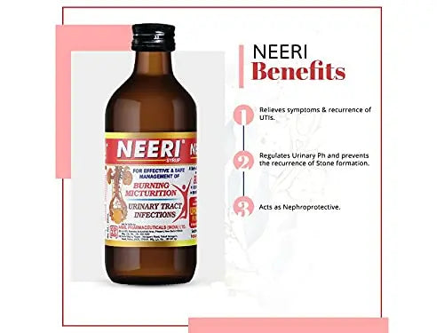 Aimil Neeri Sugar Free Syrup – 100ml Each (Pack of 2) | Ayurvedic Support for Urinary Tract Health