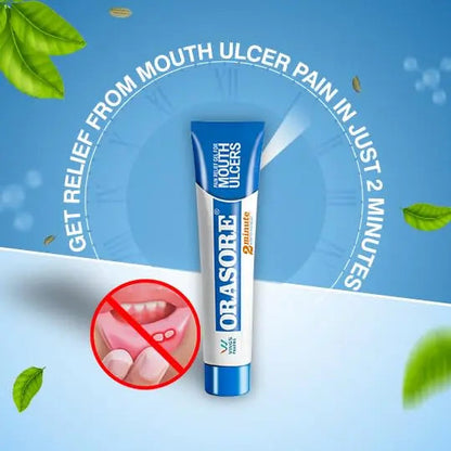 Orasore Mouth Ulcer Gel (Pack of 2) | Fast & Targeted Relief from Mouth Ulcers, Pain, Burning & Inflammation