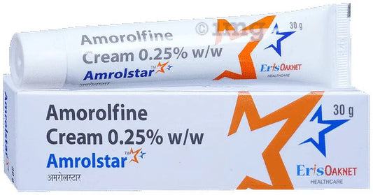 Amrolstar Cream 30g | Anti-Fungal Cream with Amorolfine for Fungal Skin Infections