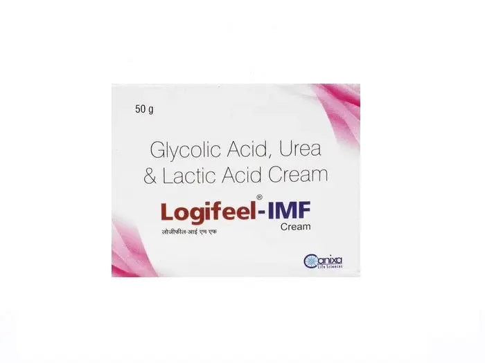 Logifeel IMF Cream 50g – Glycolic Acid, Urea & Lactic Acid Moisturizing Formula (Pack of 1)