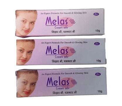 Melas Face Cream 10gm (Pack of 3) | Anti-Pigmentation, Dark Spot Removal & Skin Brightening Cream
