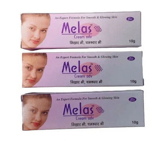 Melas Face Cream 10gm (Pack of 3) | Anti-Pigmentation, Dark Spot Removal & Skin Brightening Cream