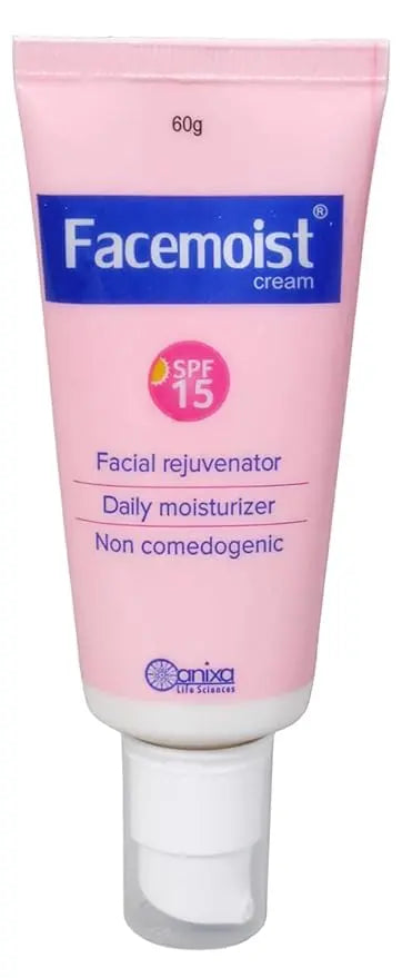 Facemoist Cream 60g | Lightweight Moisturizer for Oily & Acne-Prone Skin | Non-Greasy Daily Hydration