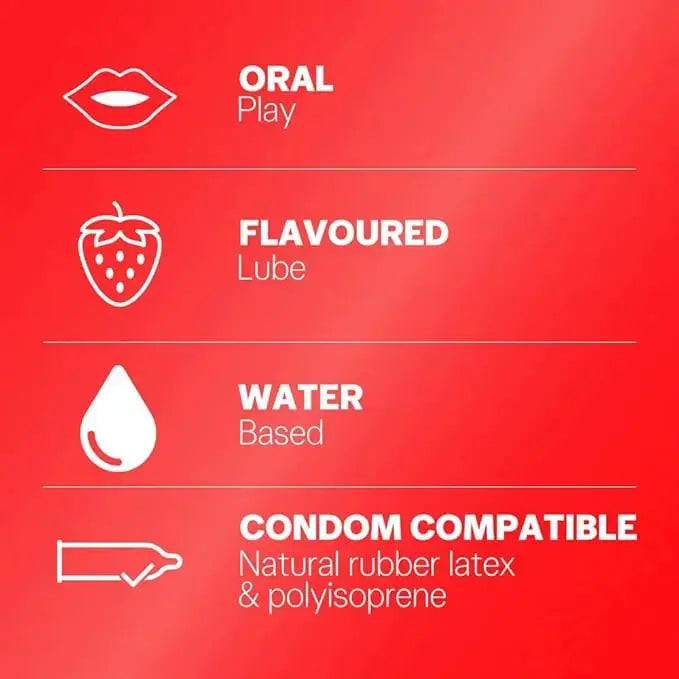Durex Play Saucy Strawberry Lubricant Gel 50ml | Flavoured Intimate Gel for Smooth & Pleasurable Experience V2deliver.com