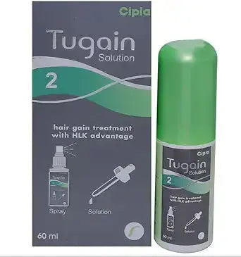 Tugain 2% Minoxidil Solution 60ml – Gentle Hair Regrowth Treatment for Thinning Hair V2deliver.com