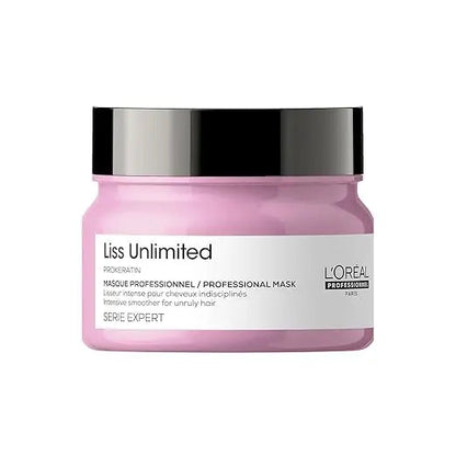 L’Oréal Professionnel Série Expert Liss Unlimited Mask 250 ml | Pro‑Keratin Smoothing Hair Mask for Frizzy, Unruly Hair