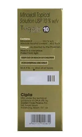 Tugain 10% Minoxidil Solution – Advanced Hair Regrowth Treatment for Men & Women V2deliver.com
