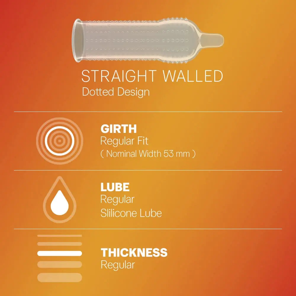 Durex Extra Dotted Condoms for Men – Ribbed & Dotted | 10 Count (Pack of 3)