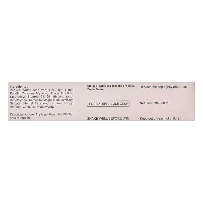 Calapure-A Calamine Body Lotion 50ml | Anti-Itch, Soothing Moisturizer with Aloe Vera & Calamine | Rashes, Prickly Heat & Skin Irritation Relief