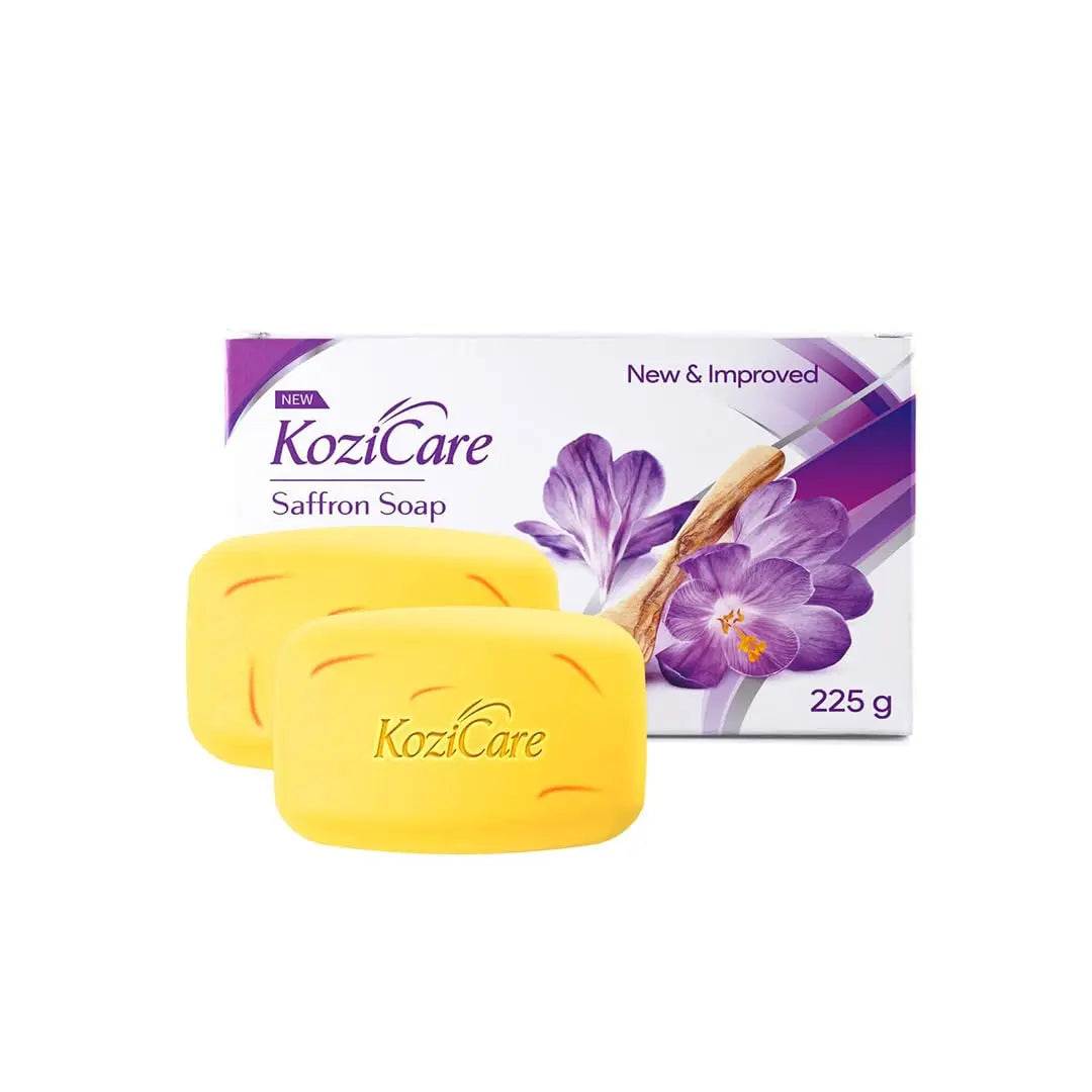 Kozicare Kojic Acid Soap & Glutathione Soap | Saffron Soap | Body Tan Removal Soap & Detan Soap | Soap For Men & Women | For Dark Spots, Excess Oil & Acne Scars | Even Out Skin Ton