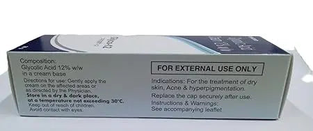 Glyco-12 Cream 30gm (Pack of 2) | Glycolic Acid Skin Cream for Dark Spots, Pigmentation & Acne Scars