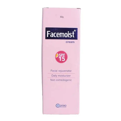 Facemoist Cream 60g | Lightweight Moisturizer for Oily & Acne-Prone Skin | Non-Greasy Daily Hydration