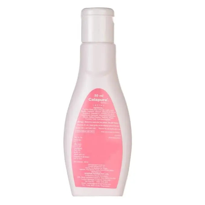 Calapure-A Calamine Body Lotion 50ml | Anti-Itch, Soothing Moisturizer with Aloe Vera & Calamine | Rashes, Prickly Heat & Skin Irritation Relief