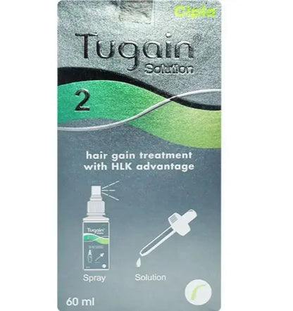 Tugain 2% Minoxidil Solution 60ml – Gentle Hair Regrowth Treatment for Thinning Hair V2deliver.com